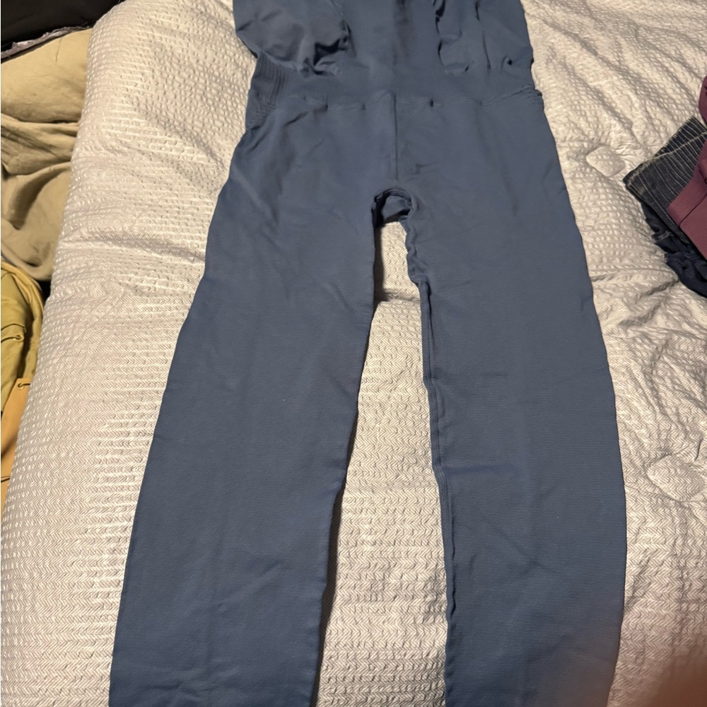Blue Free People Movement Jumpsuit